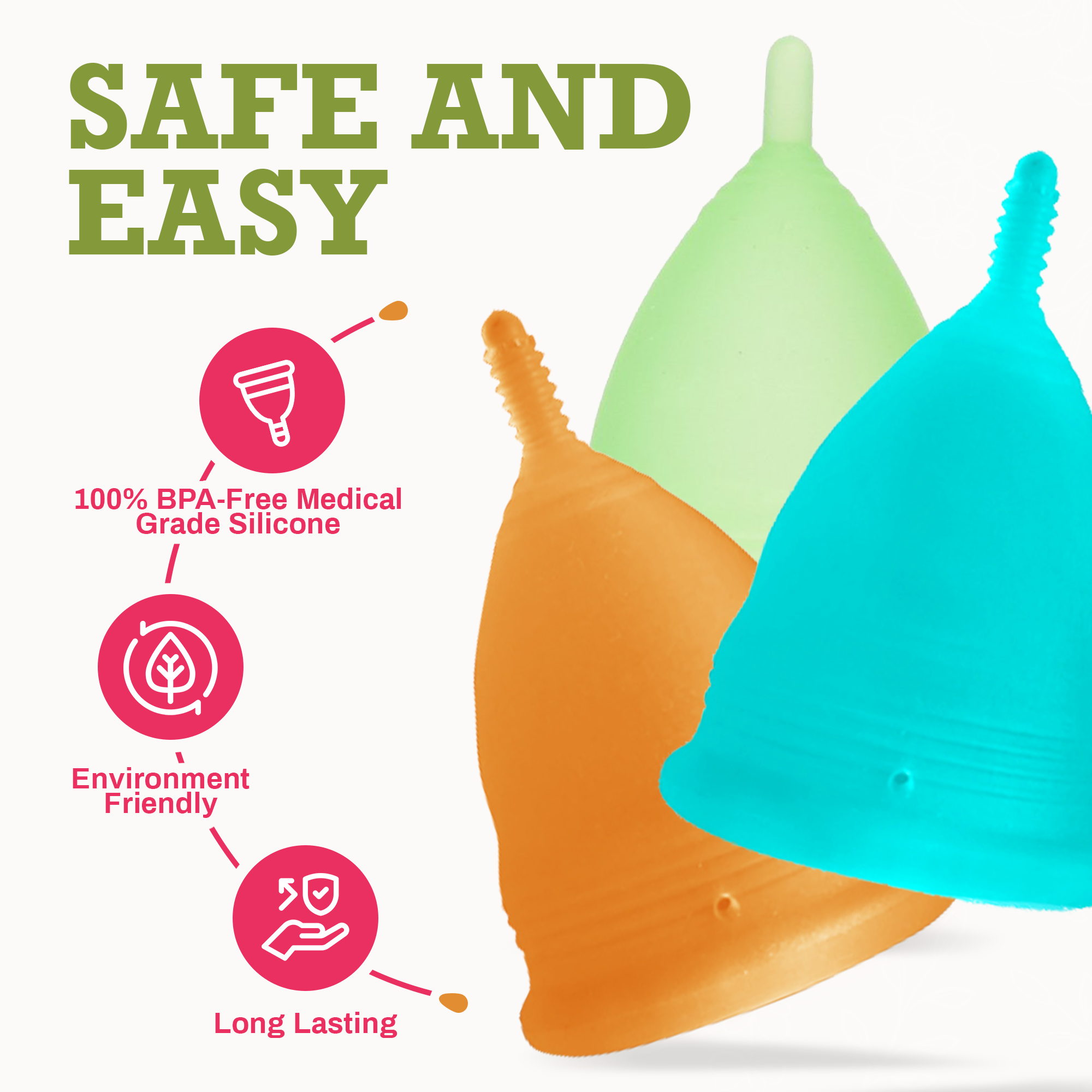 Blossom Cup has Been Featured on Oprah Daily As Best and most inexpensive Menstrual Cup on the Market.