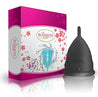 Blossom Menstrual Cups Set of Two (Small Black/ Large Red)