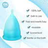 Large Green Blossom Menstrual Cups