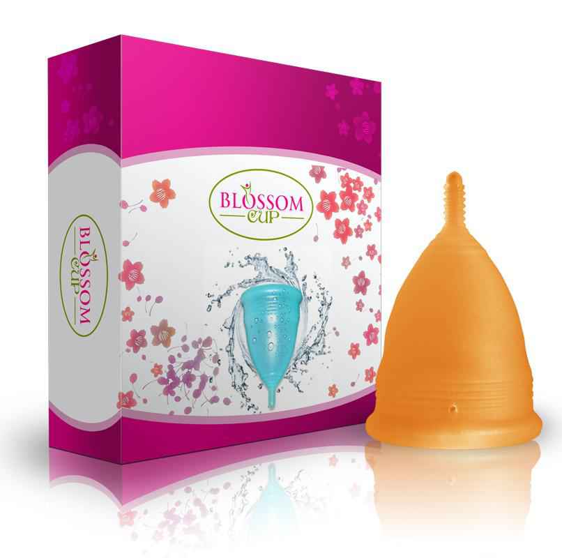 Large Orange Blossom Menstrual Cup