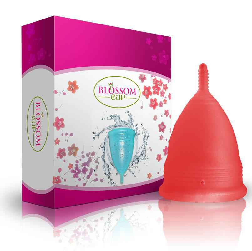 Large Red Blossom Menstrual Cup