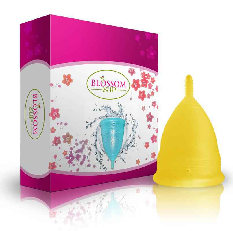 Small Yellow Blossom Menstrual Cup