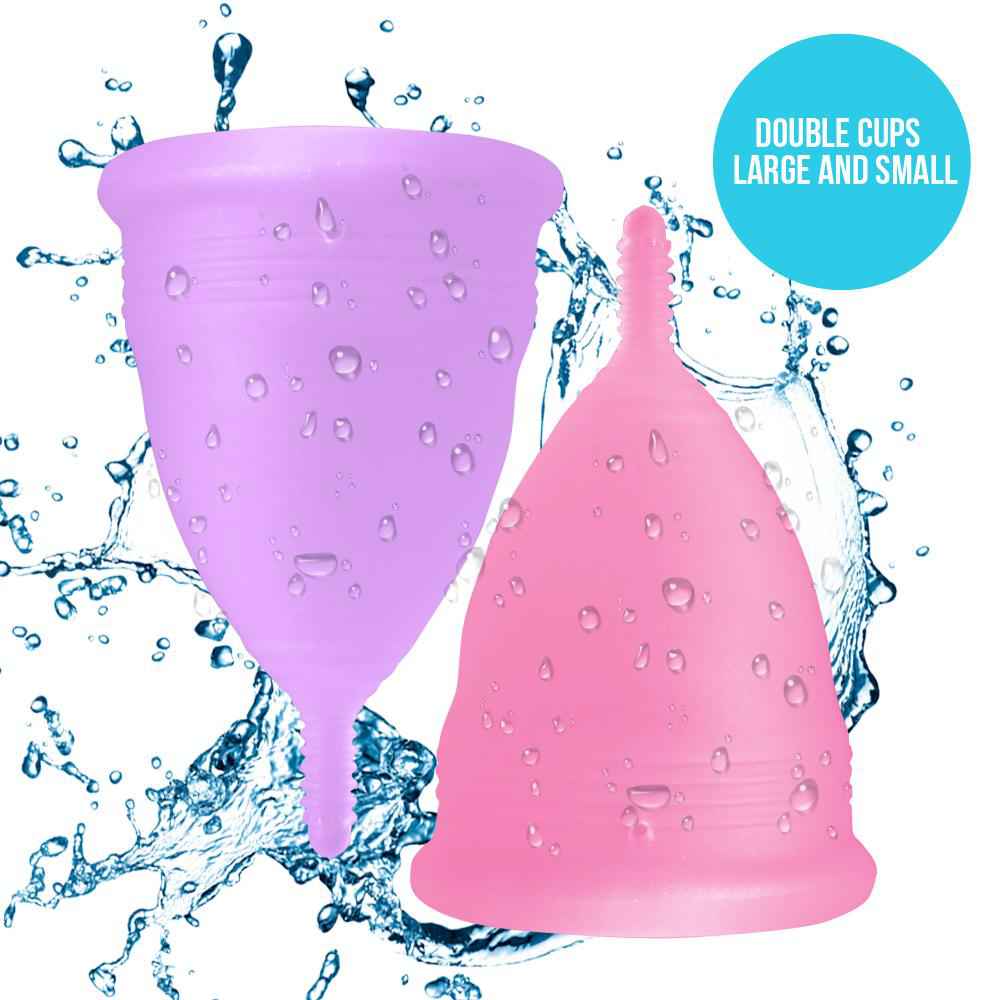 Blossom Menstrual Cups Set of Two (Small Pink/Large Purple)
