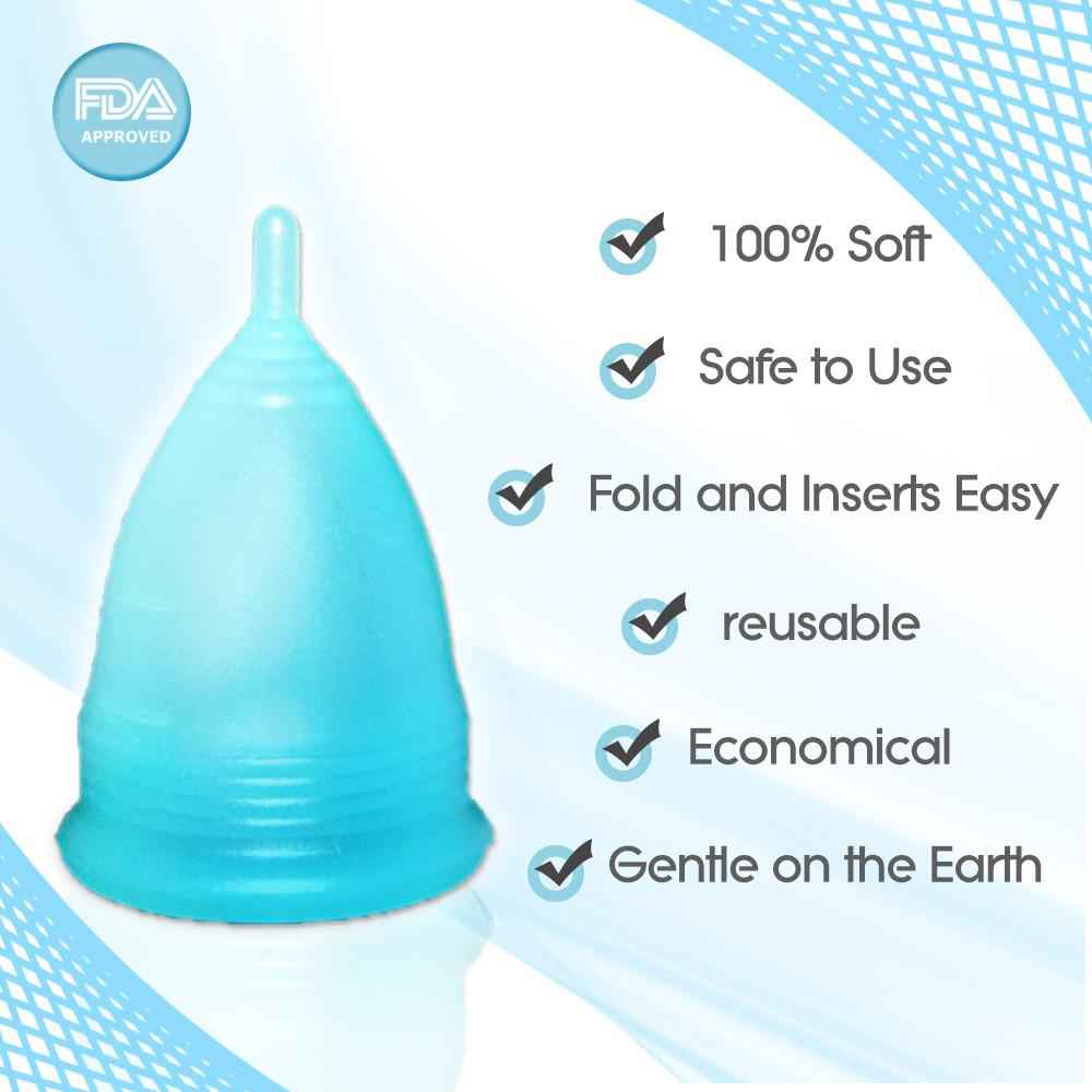 Small Clear Blossom Menstrual Cup