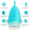 Small Blue Blossom Menstrual Cup