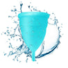 Small Blue Blossom Menstrual Cup