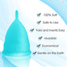 Blossom Menstrual Cups Set of Two (Small Blue/ Large Purple)