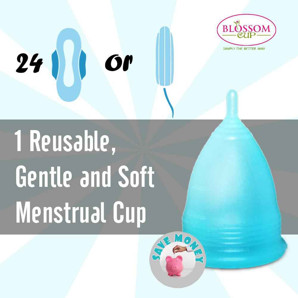 Small Clear Blossom Menstrual Cup