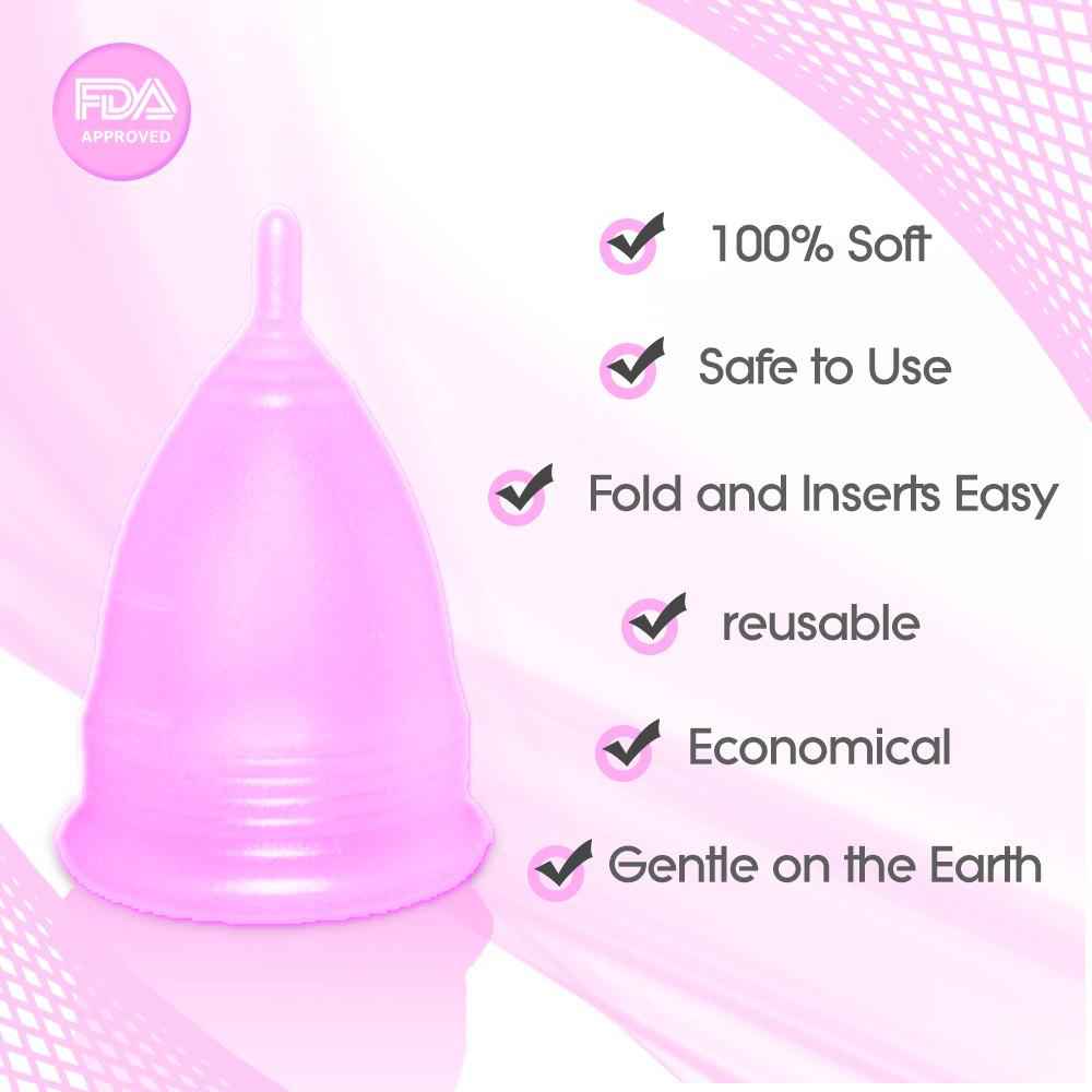 Large Pink Blossom Menstrual Cup