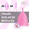 Blossom Menstrual Cups Set of Two (Small Pink/Large Purple)