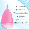 Blossom Menstrual Cups Set of Two (Small Pink/Large Purple)