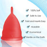 Large Red Blossom Menstrual Cup