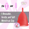 Large Red Blossom Menstrual Cup