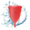 Small Red Blossom Menstrual Cup