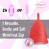 Blossom Menstrual Cups Set of Two (Small Black/ Large Red)